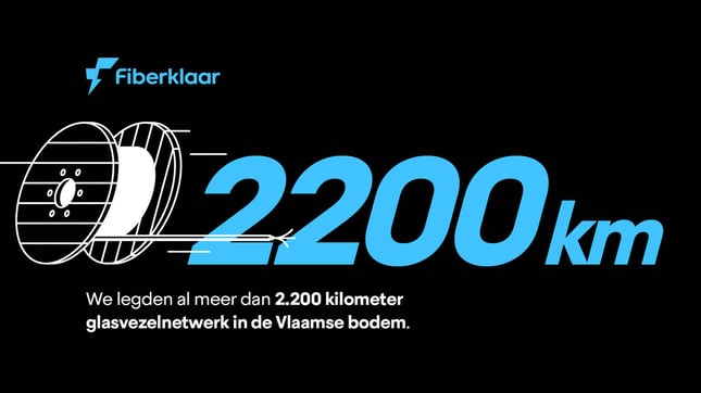 Fiberklaar heeft al meer dan 2.200 kilometer glasvezelnetwerk aangelegd
