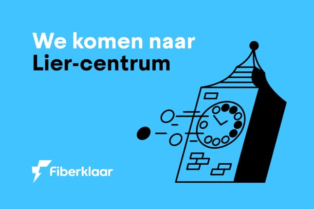 Fiberklaar viert komst glasvezelnetwerk naar Lier met projectieshow op Zimmertoren